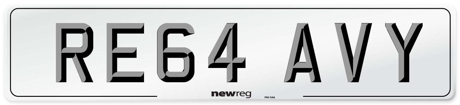 RE64 AVY Number Plate from New Reg